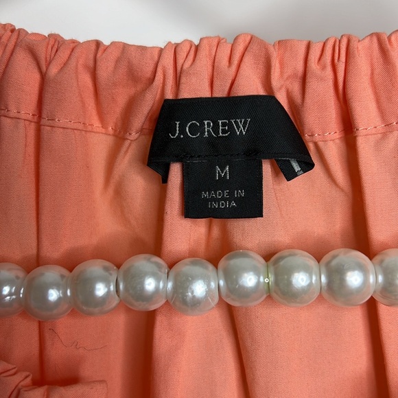 J. CREW POPLIN SWING V-NECK WITH TIE COTTON TOP - Picture 5 of 8
